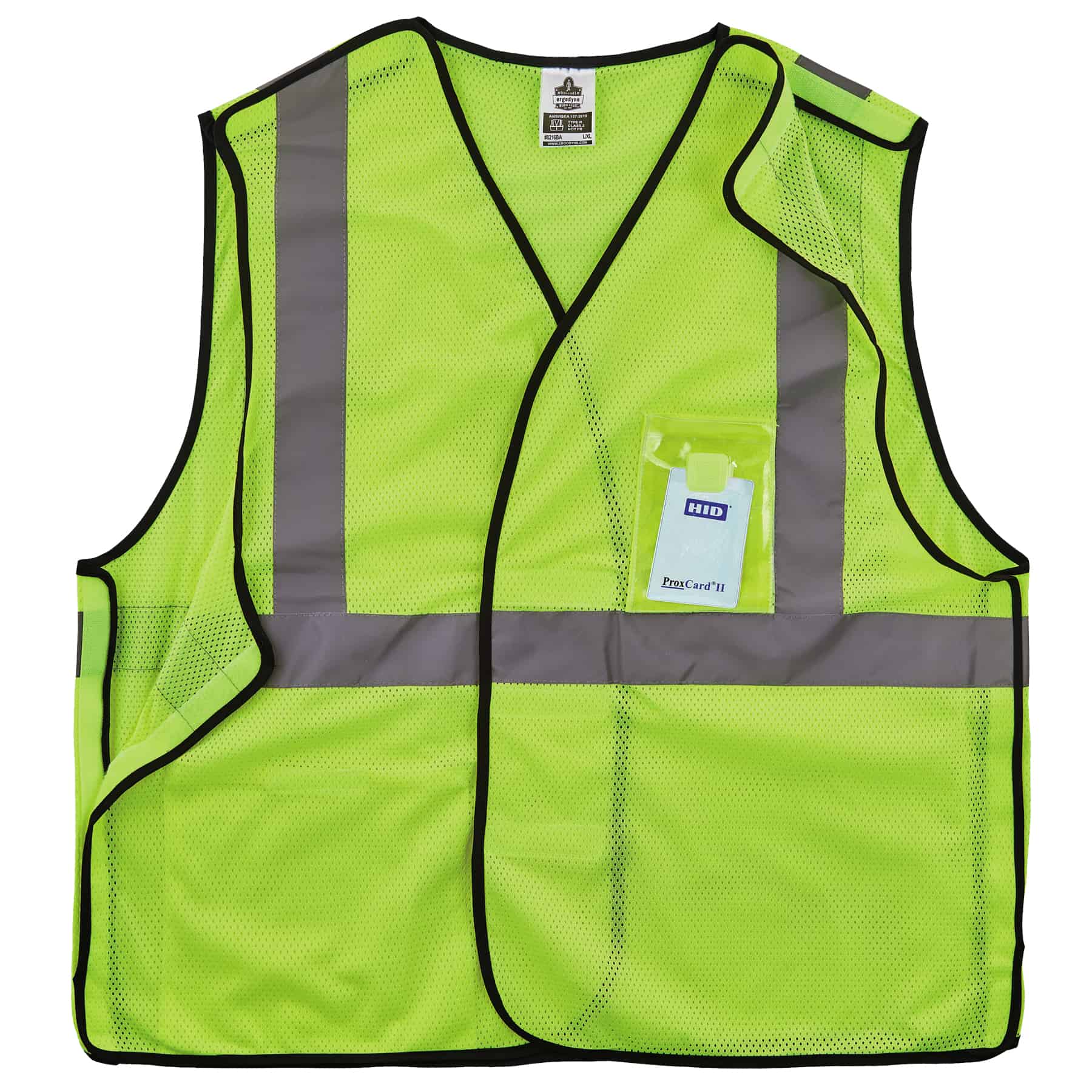 Ergodyne GloWear 8216BA ANSI High Visibility Breakaway Reflective Safety Vest with ID Badge Holder Small/Medium Orange 