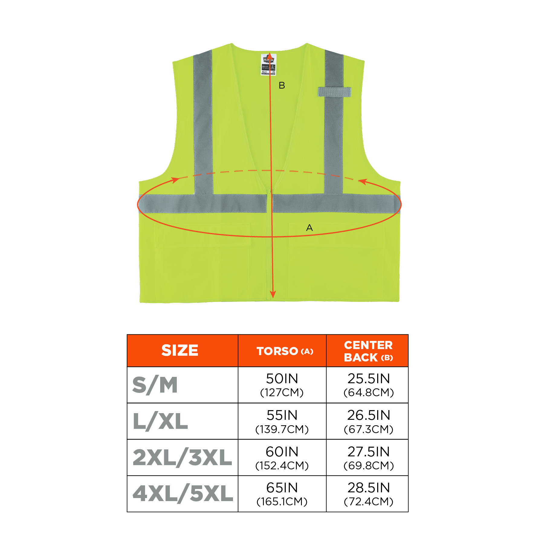 Hi-Vis Work Vest, Standard, Zipper | Ergodyne