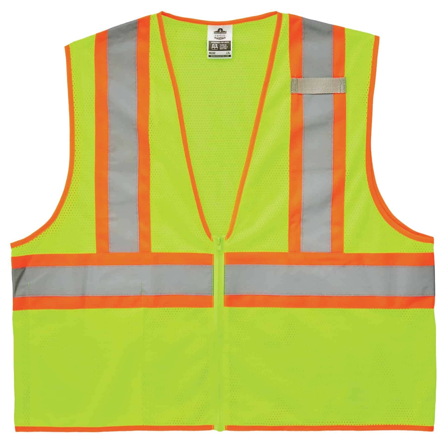 Hi-Vis Work Vest, Economy Two-Tone, Zipper | Ergodyne