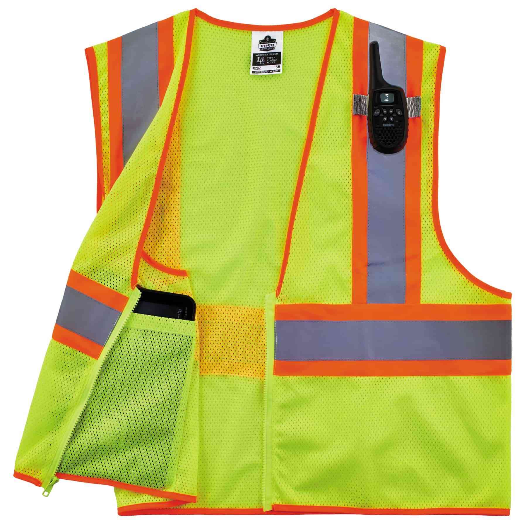 Hi-Vis Safety Workwear Two Band & Brace Vest sUw Orange 2XL/3XL 