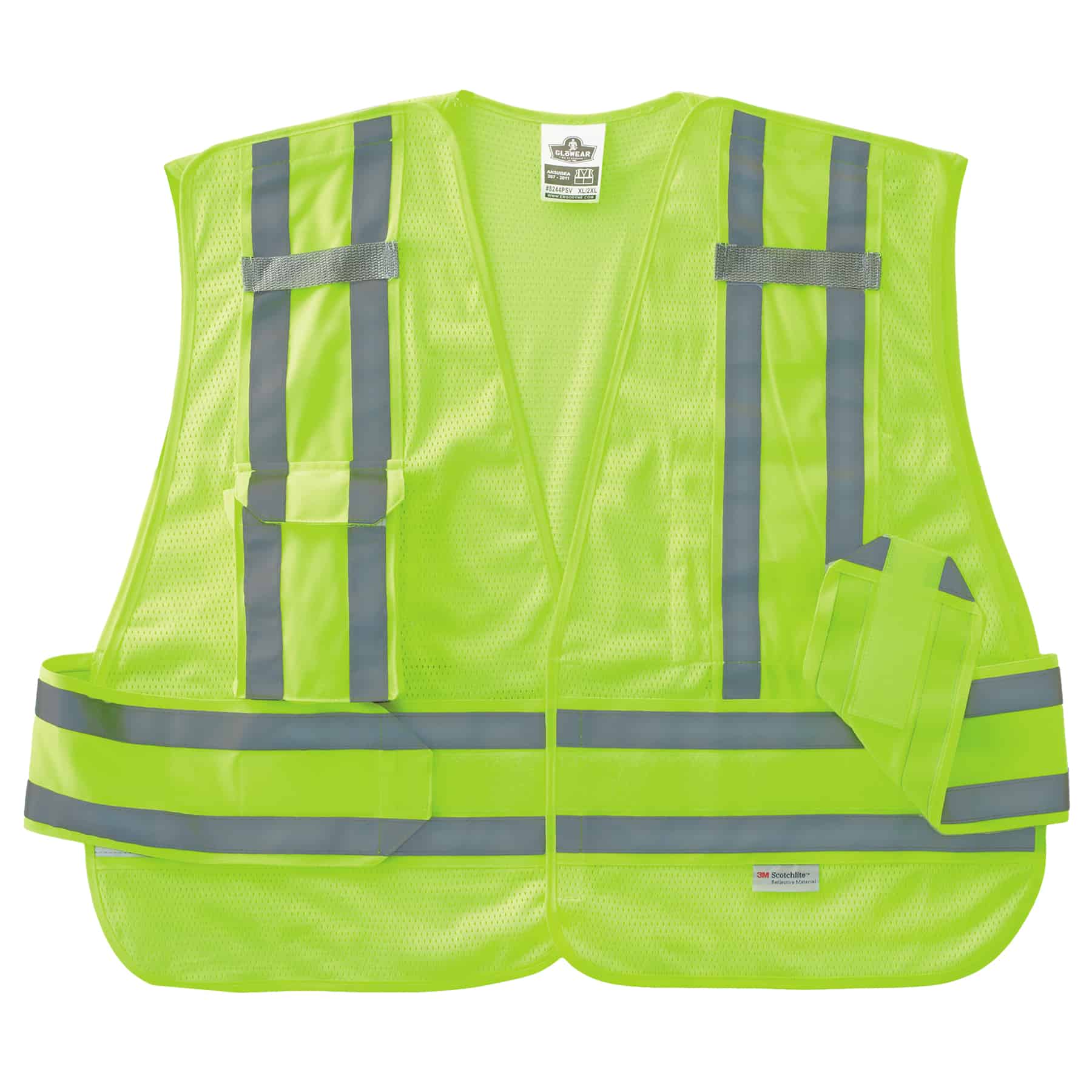 Generic orange safety reflective adjustable vest belt high visibility gear  stripe : : Clothing, Shoes & Accessories