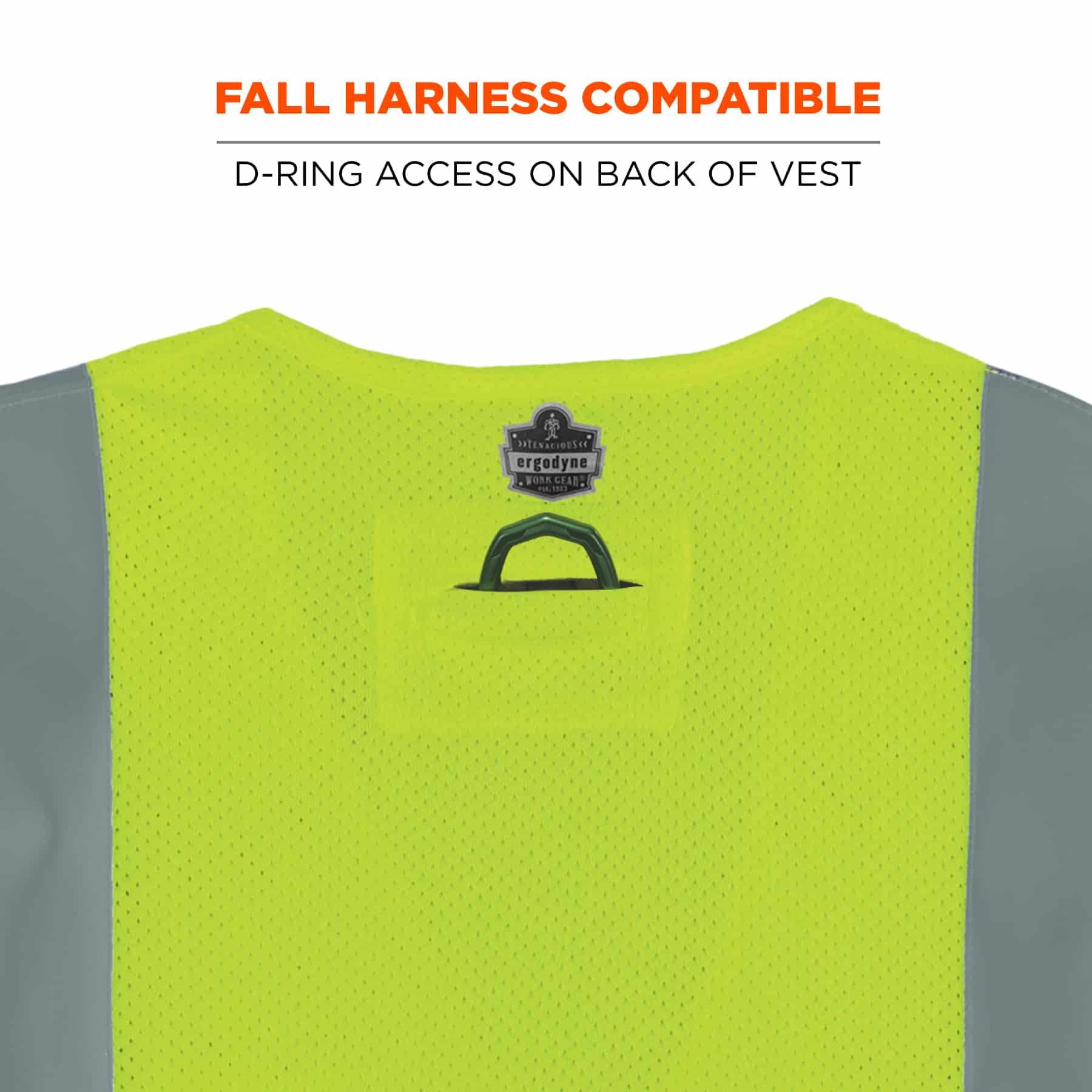 Hi-Vis FR Work Vest, Modacrylic, Hook & Loop