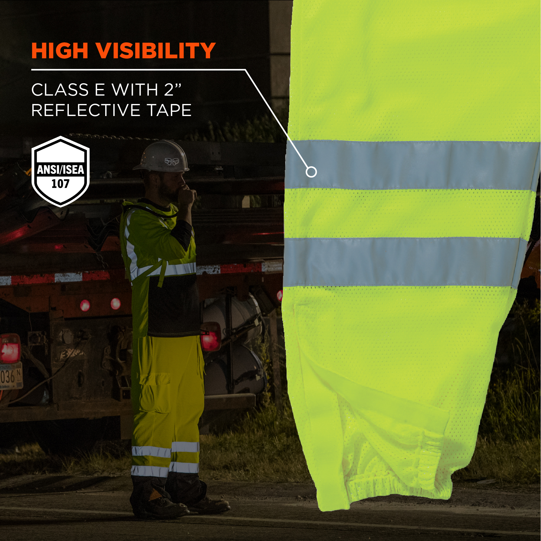 ANSI Class E Waterproof Reflective Leggings/Gaiters With