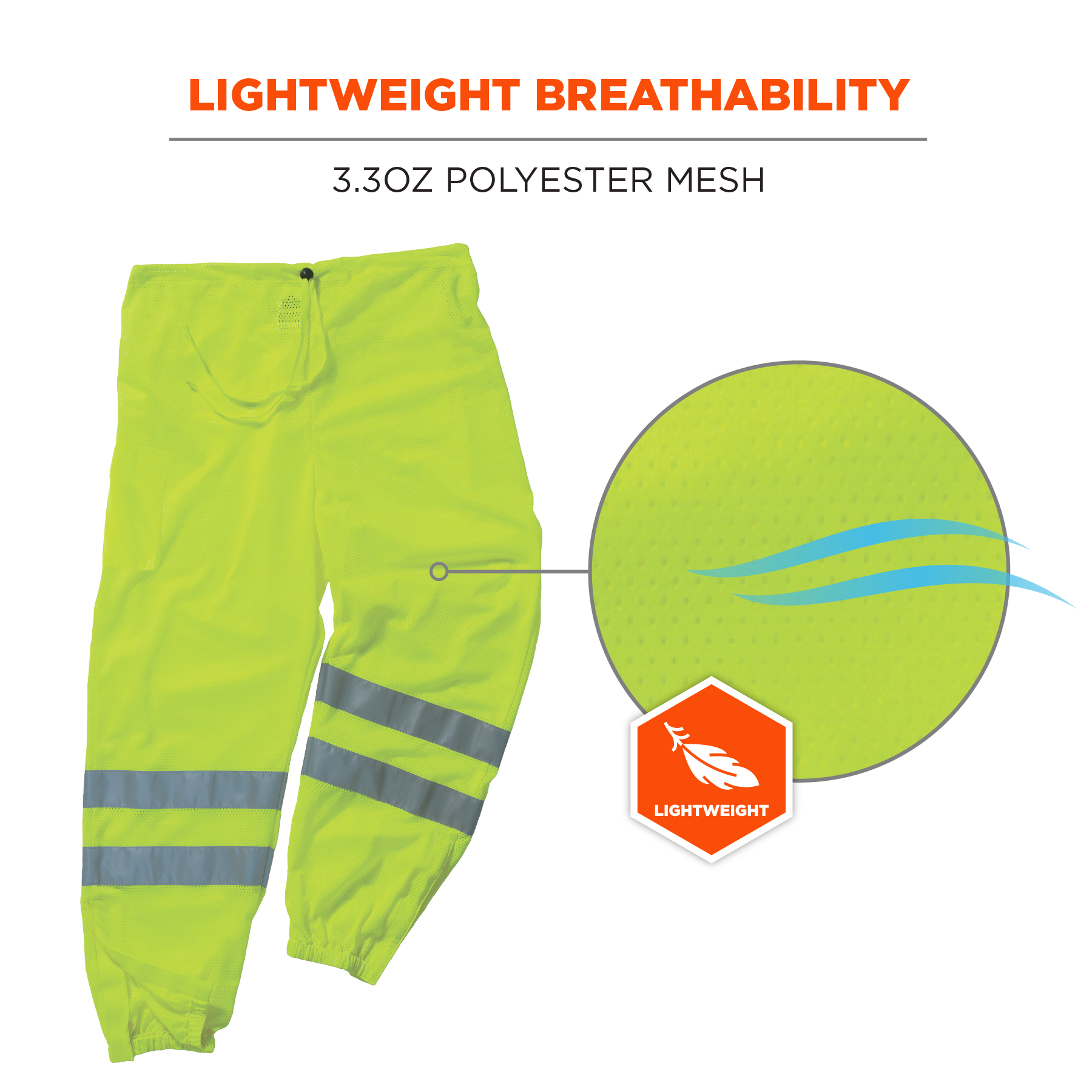 Hi-Vis Pants with Hook & Loop