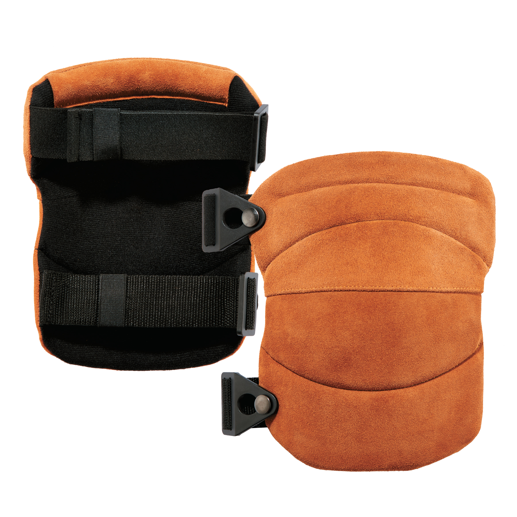 Leather Knee Pads - Wide Soft Cap