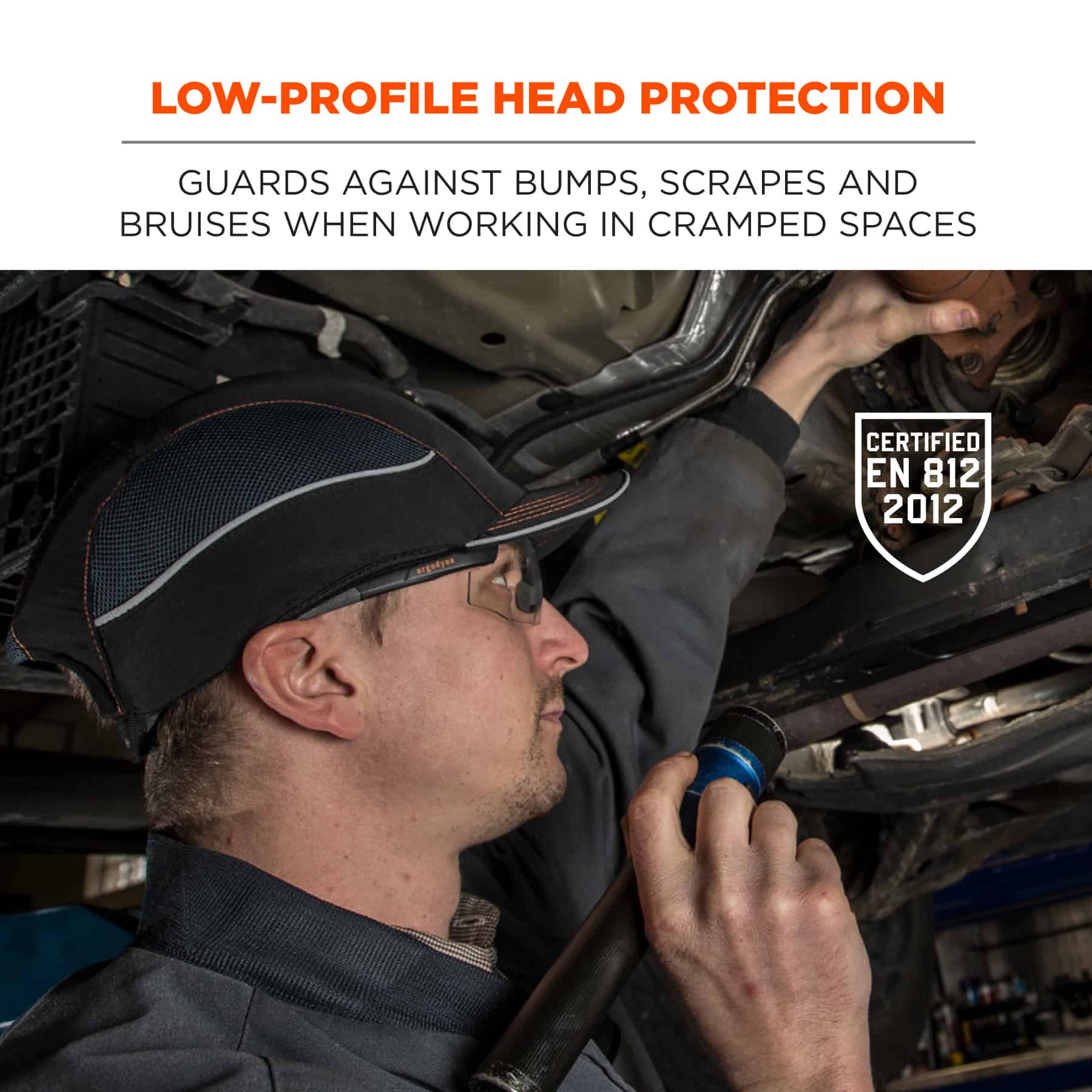 Titus Bump Cap Safety Hard Hat Head Scalp Protection Mechanic Tech Baseball CE 