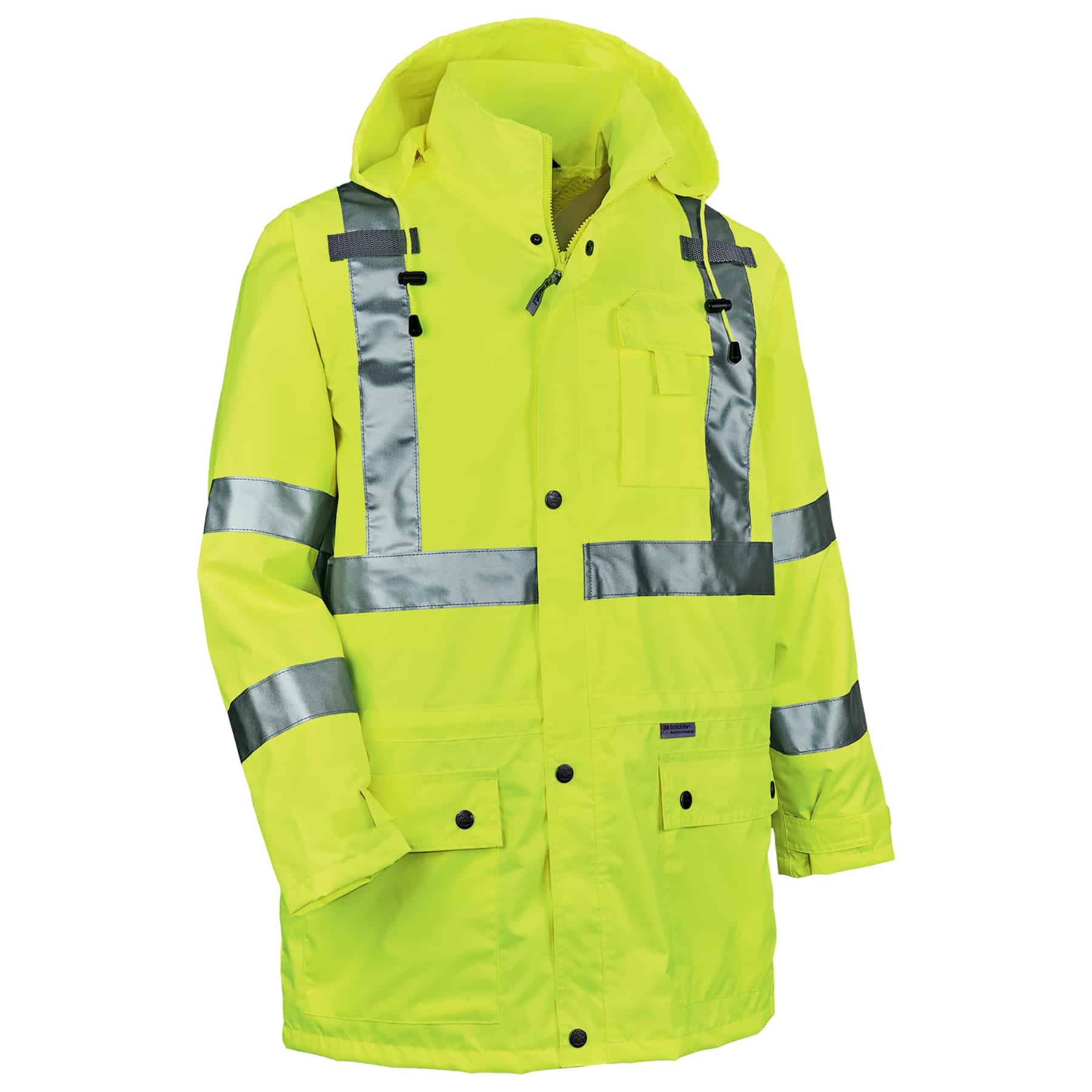 4-in-1 Hi-Vis Winter Jacket Parka | Ergodyne