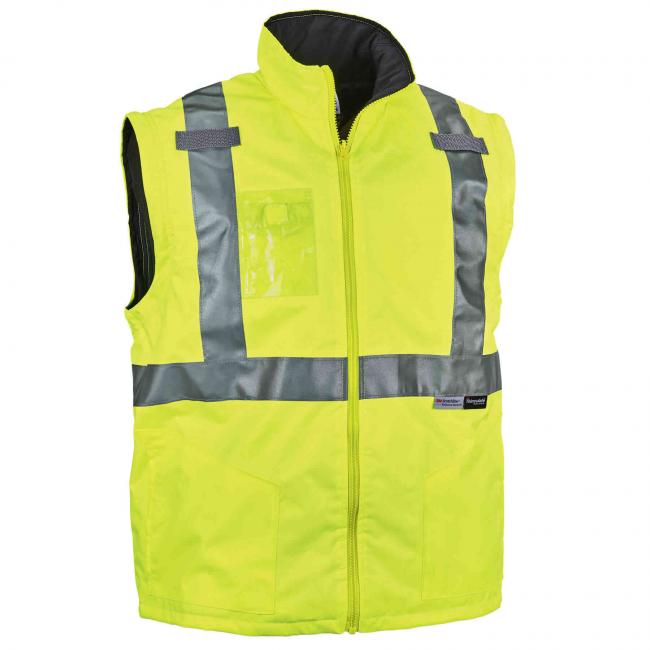 Hi-Vis Winter Jacket and Vest with Detachable Sleeves