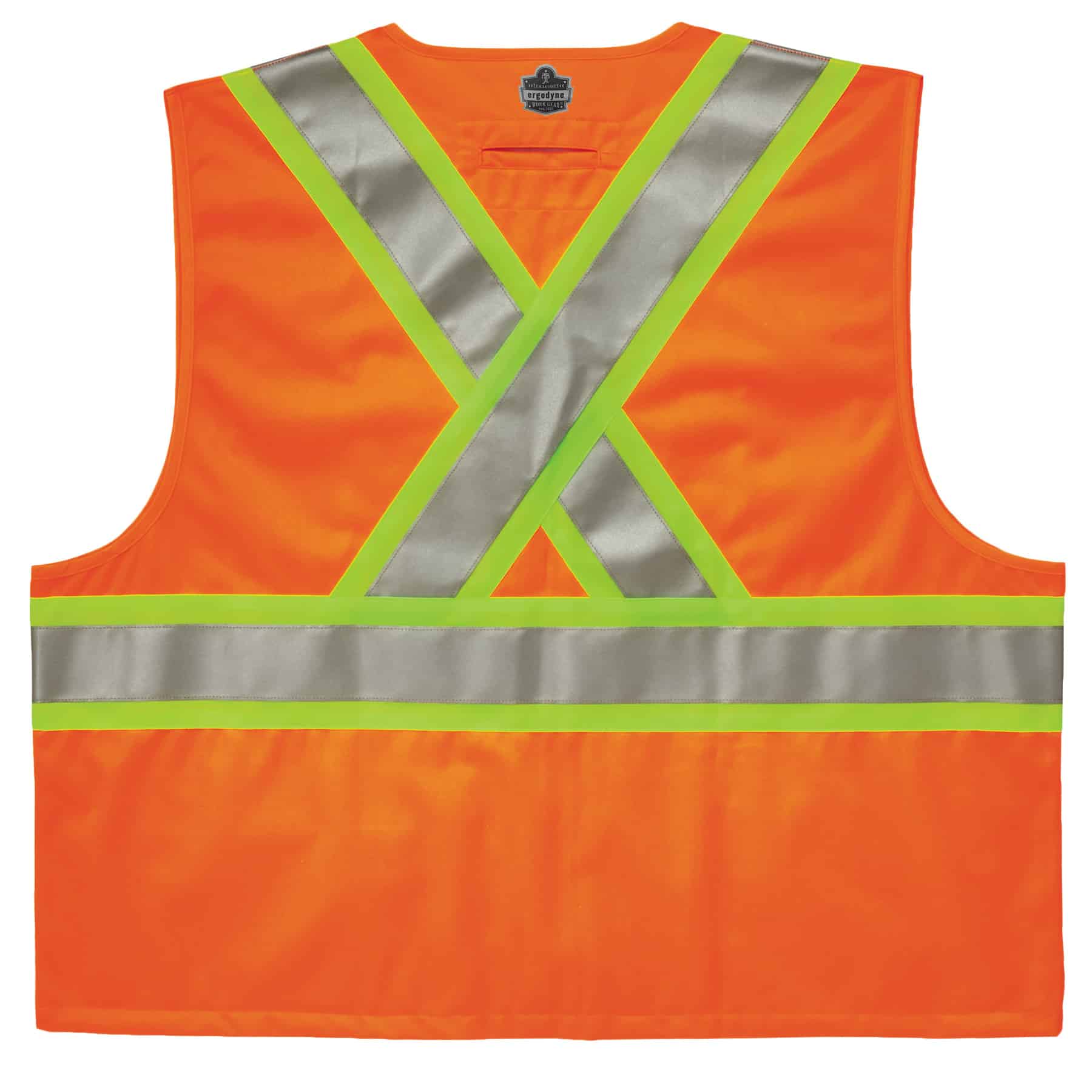 Hi-Vis Work Vest, Two-Tone X-Back, Zipper | Ergodyne