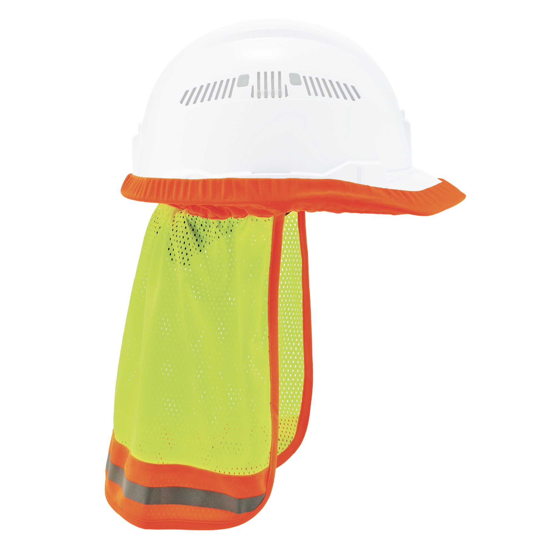 Ergodyne 12520 6650 High-Visibility Lime Hi Cool/Terry Cloth Sun Hat & Neck Shade