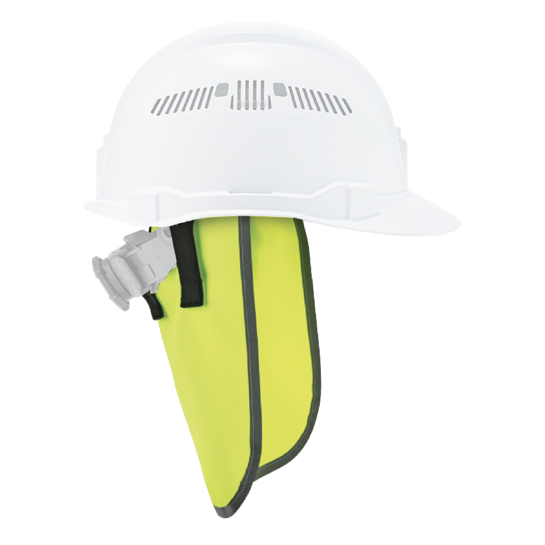5 PC Sun Shade Safety Hard Hat Neck Shield Helmets HI VIS Reflective Stripe 