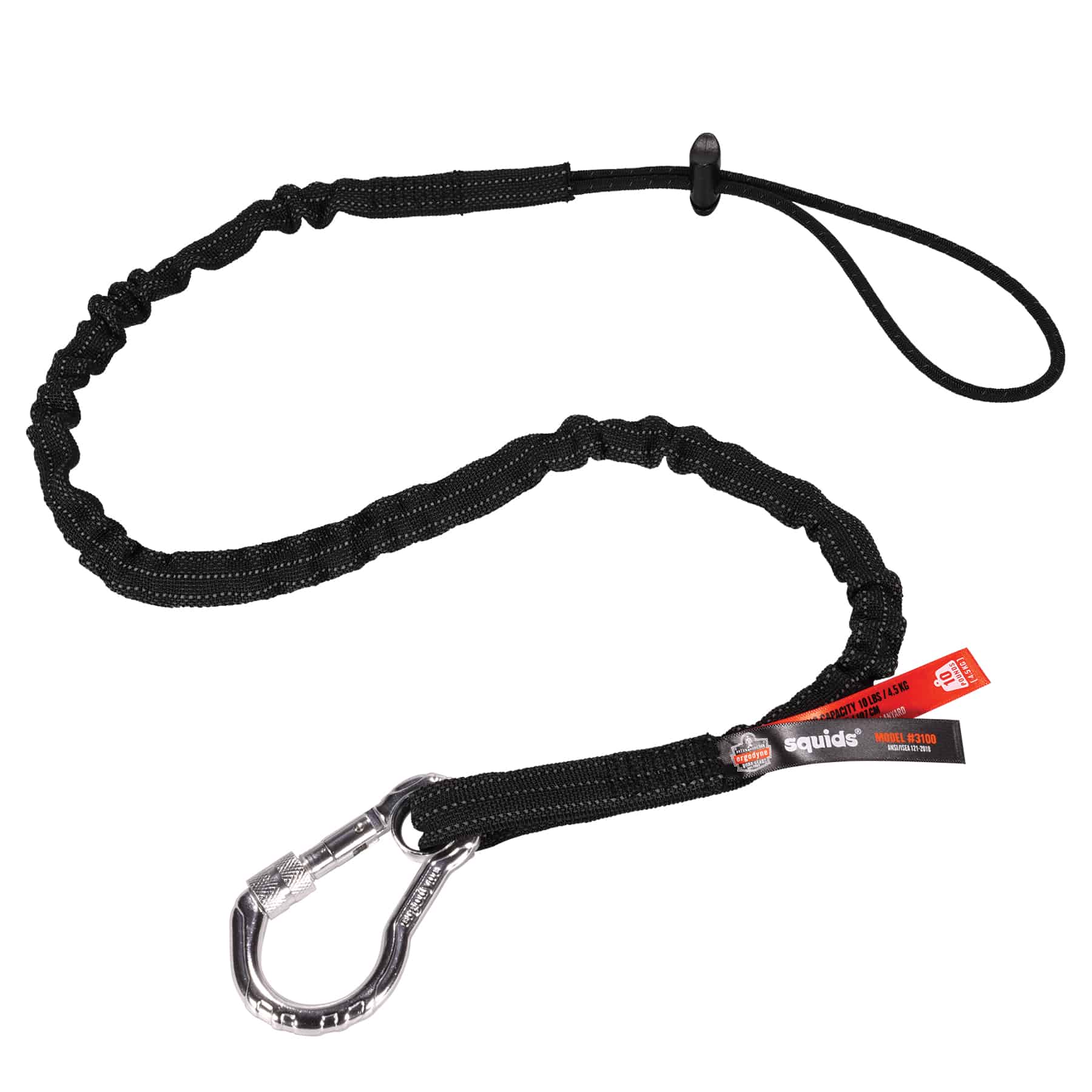 Retractable Tool Lanyard Anti-Falling Safety Lanyard Adjustable Rope With  Carabiner For Climbing Working