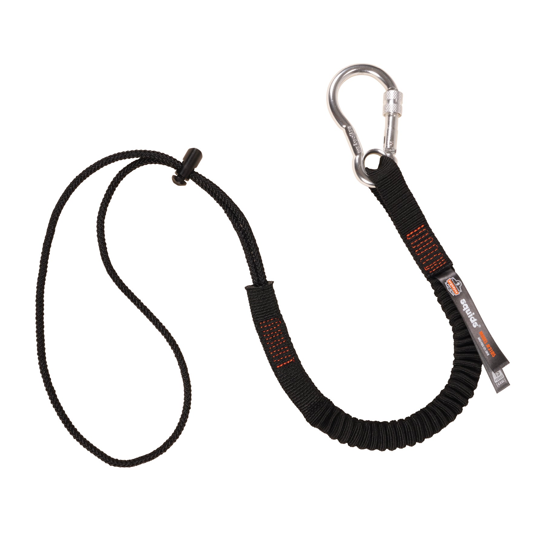 Squids 3105 Single Carabiner Tool Lanyard – 15LBS