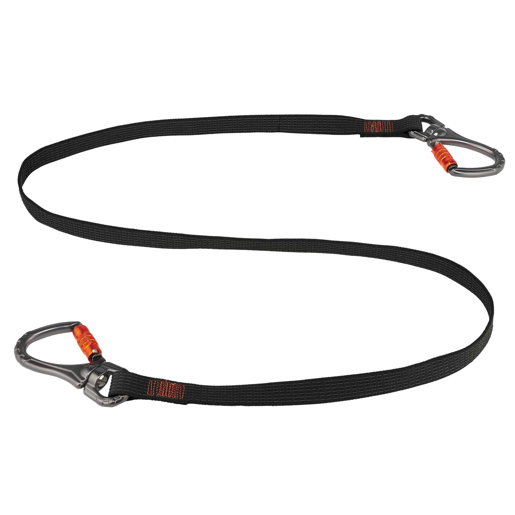 Squids 3139 Tool Lanyard Double-Locking Dual Carabiner with Swivel - 40lbs