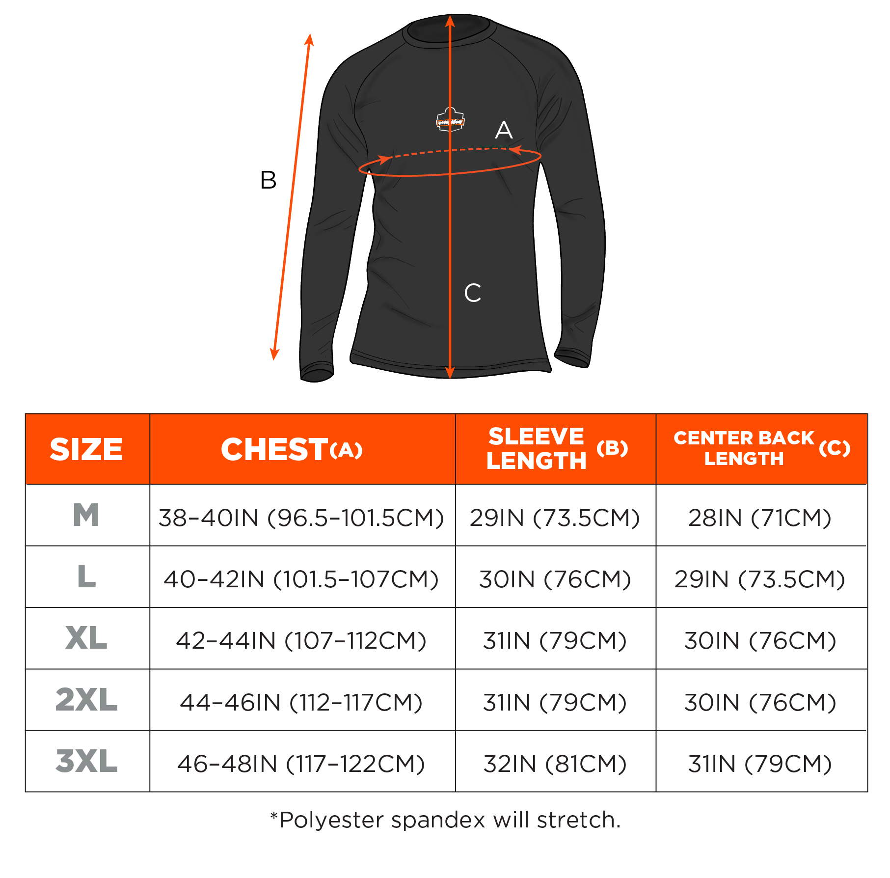 Long Sleeve Fleece Base Layer Compression Shirt in Black and White