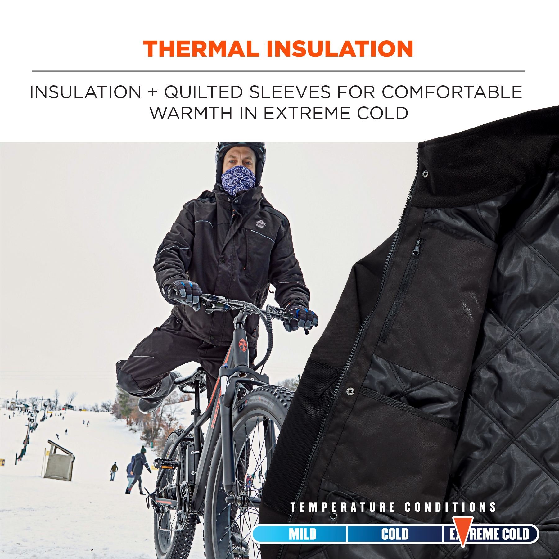 Ergodyne N-Ferno 6466 Mens Winter Thermal Work Jacket 