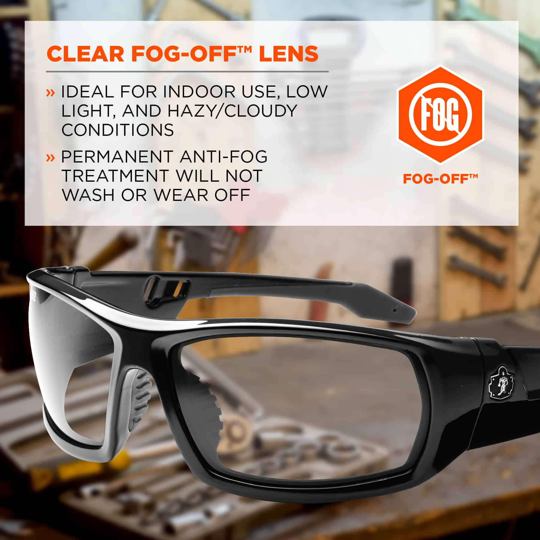 AntiFog Safety Glasses Ergodyne