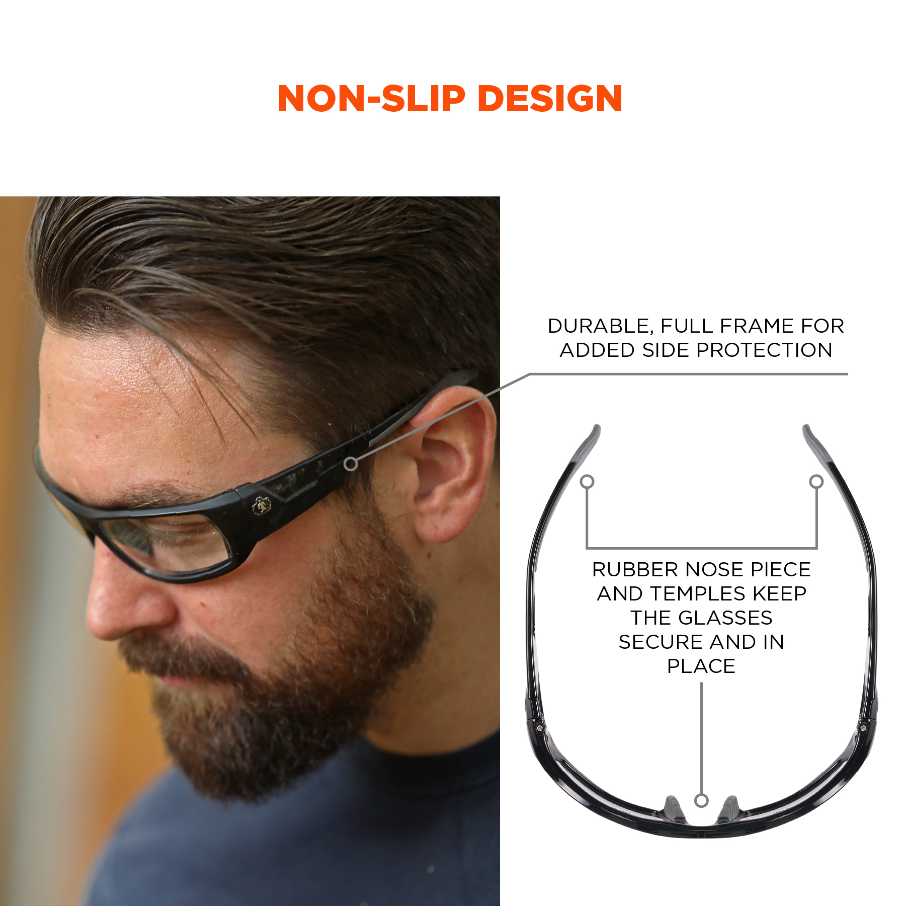 Odin Anti-Fog Safety Glasses, Scratch Resistant Glasses