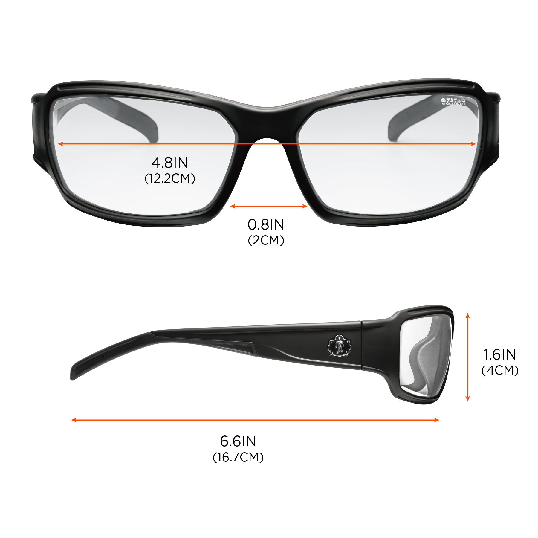 Dellenger Safety Glasses with Adjustable Temples