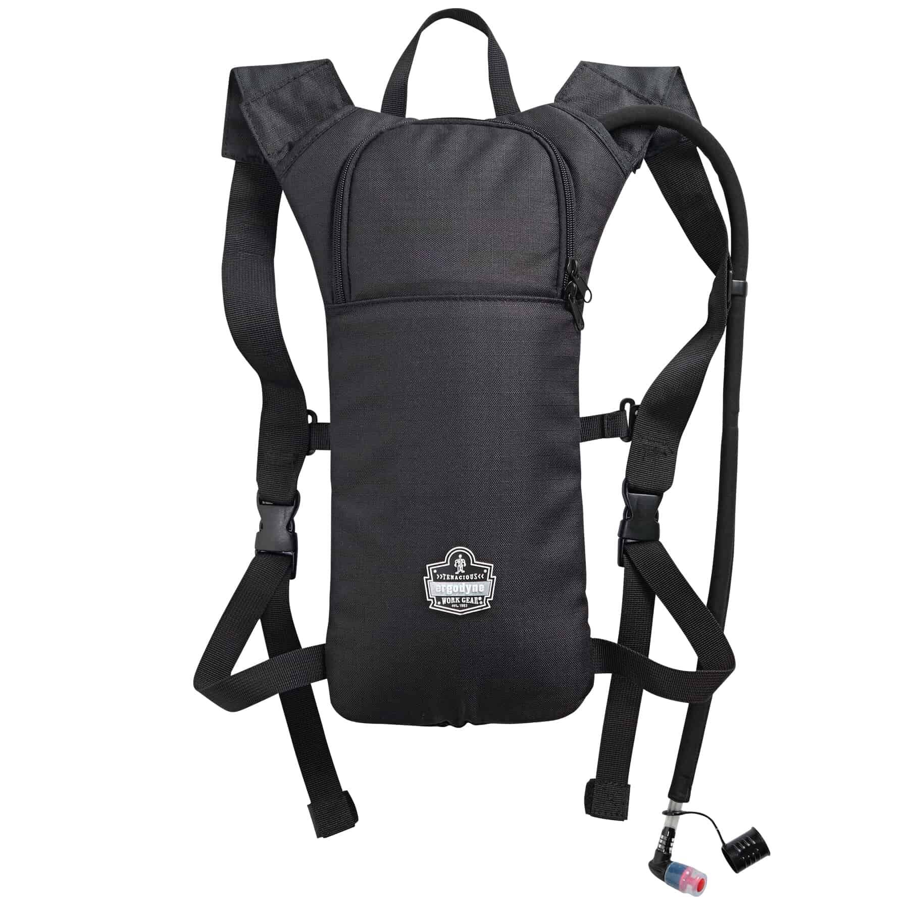 white hydration pack