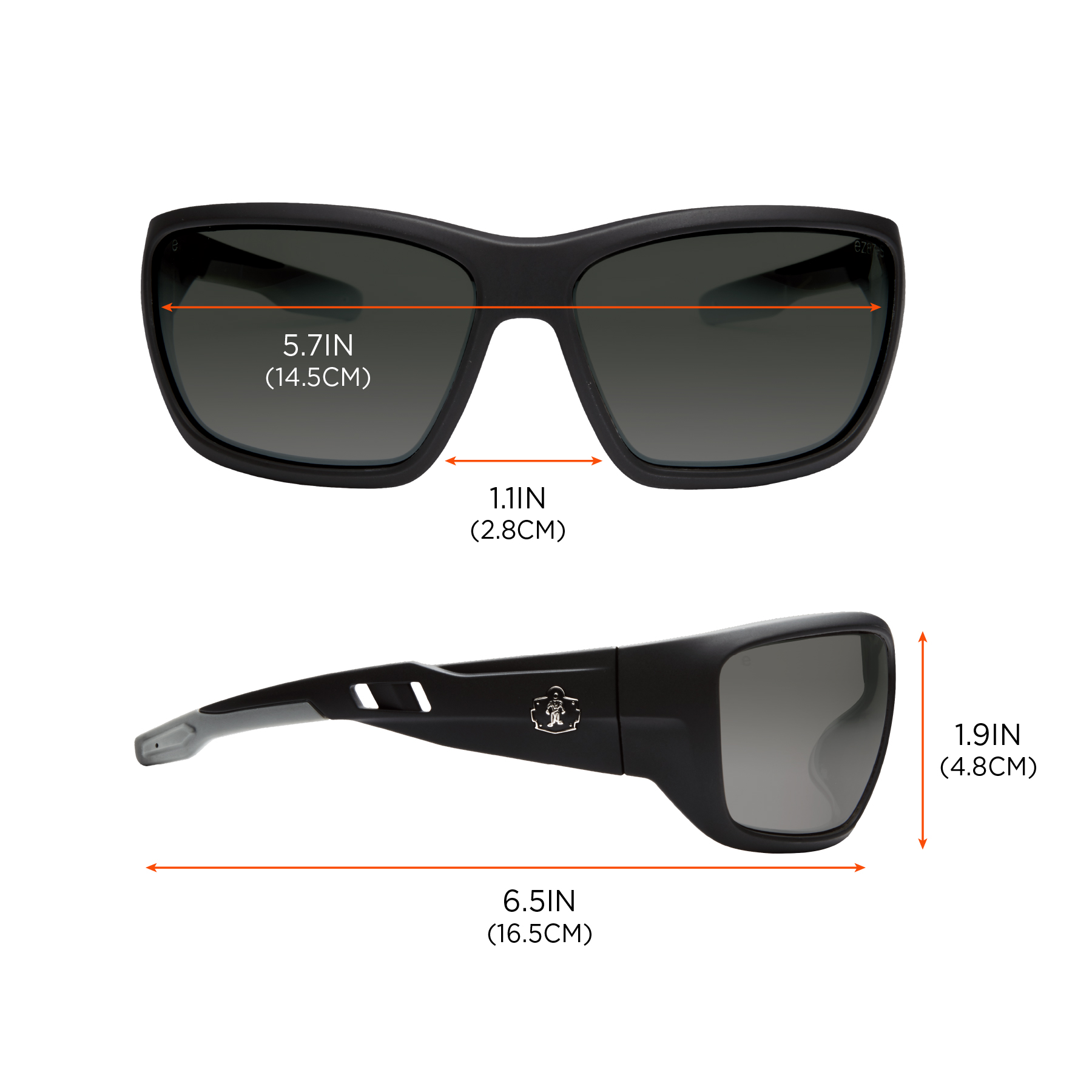 Baldr Polarized Safety Glasses, Full Frame | Ergodyne