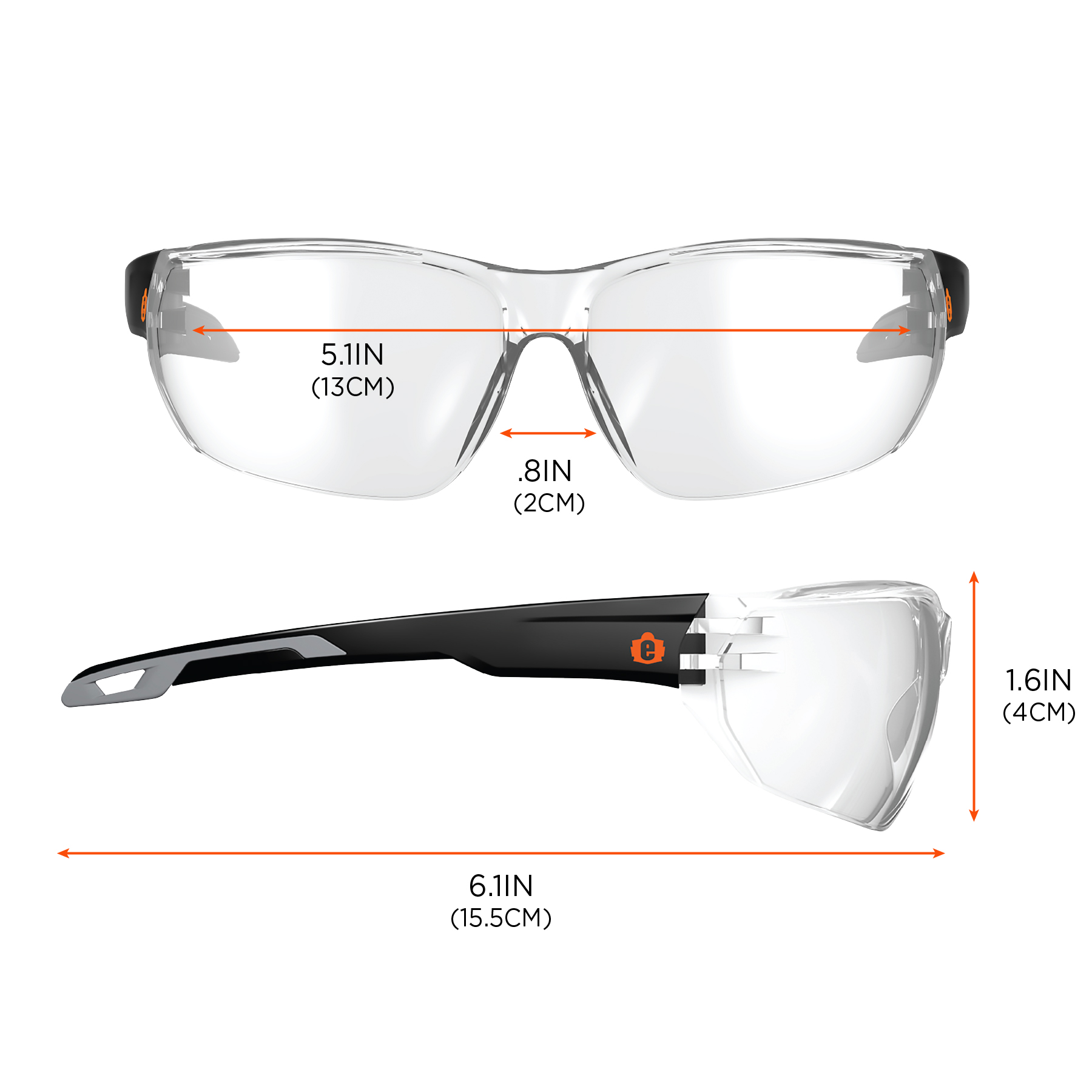 Baldr Anti-Fog Safety Glasses, Scratch Resistant Glasses