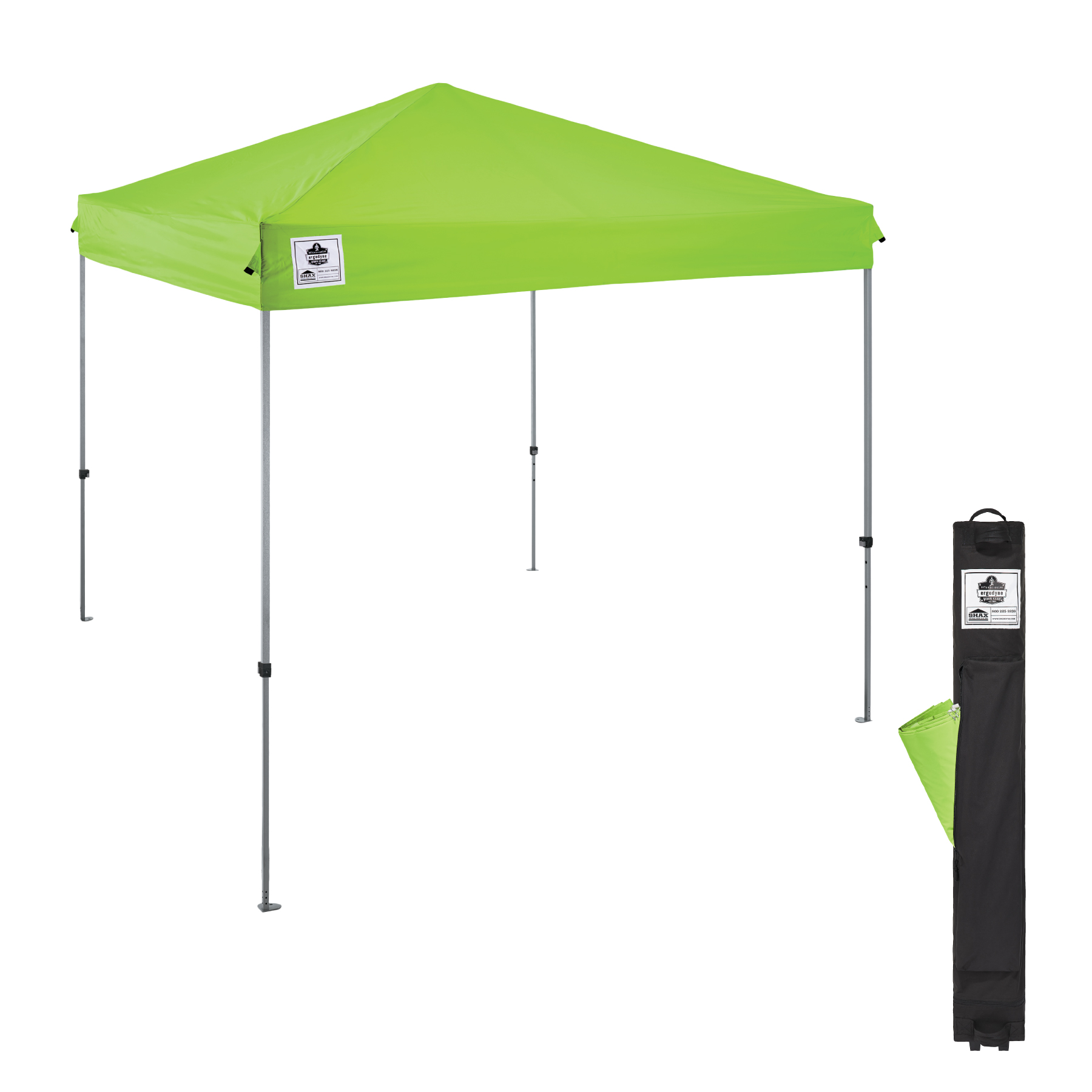 Crimineel Pak om te zetten Leger Portable Lightweight Pop-Up Canopy Tent - 10ft x 10ft | Ergodyne