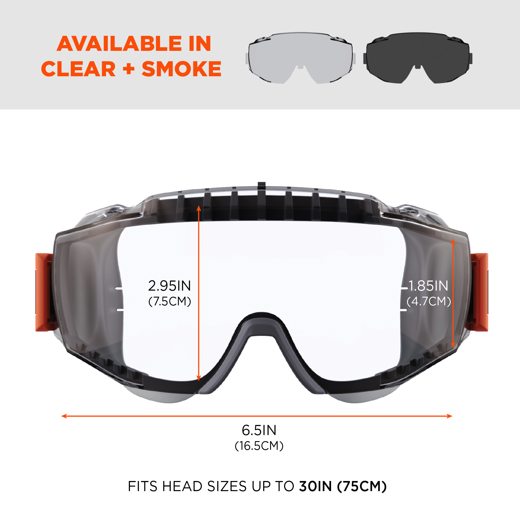 OTG Safety Goggles with Neoprene Strap