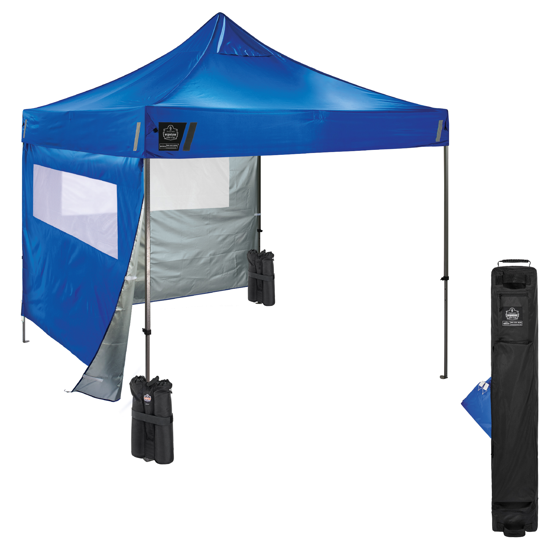 eenzaam B olie stijfheid Pop-Up Tent w/ Windows, Heavy-Duty Tent - 10ft x 10ft | Ergodyne