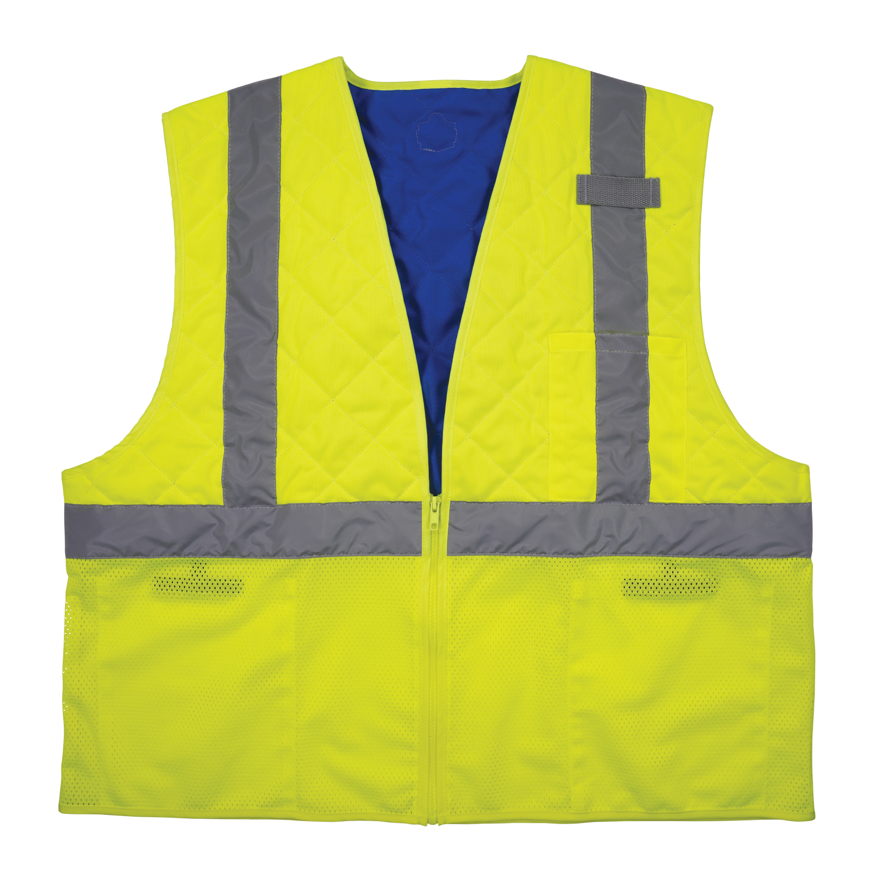 Cooling Safety Vest with 6 Ice Packs - Reflective Vest with Pockets and  Zipper High Visibility Vest for Men Women