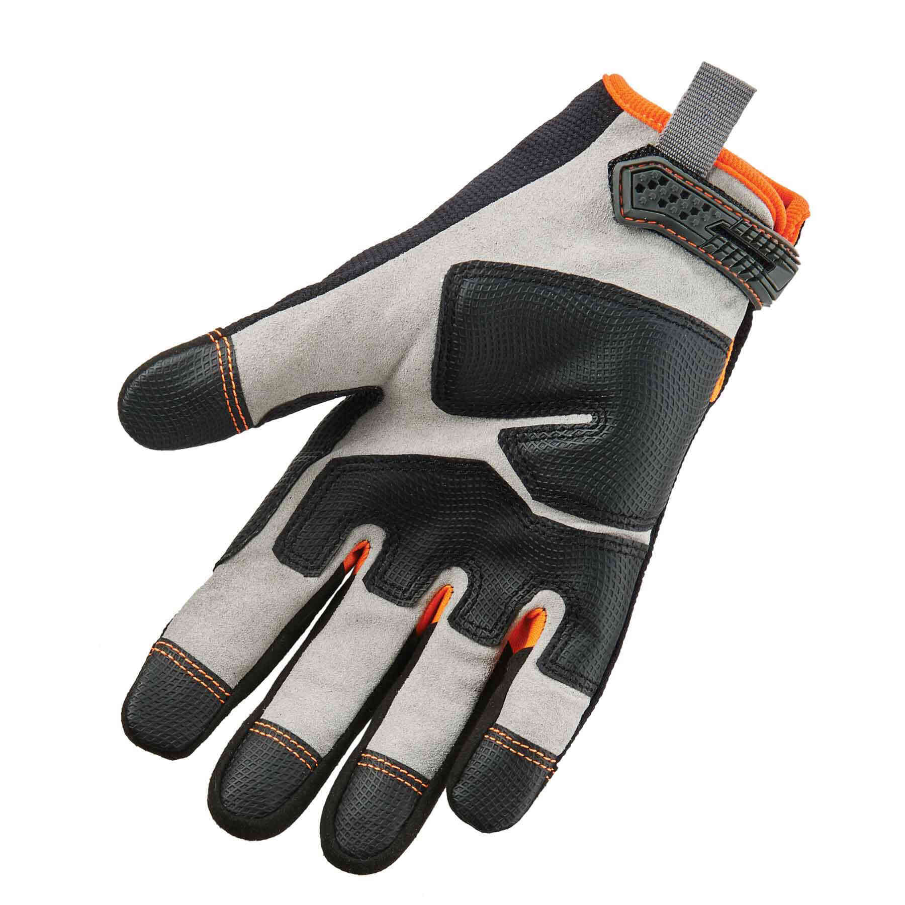 BLACK Mechanic Glove High Visible Anti Impact Glove high Grip Double Padded Palm Automotive Utility Glove