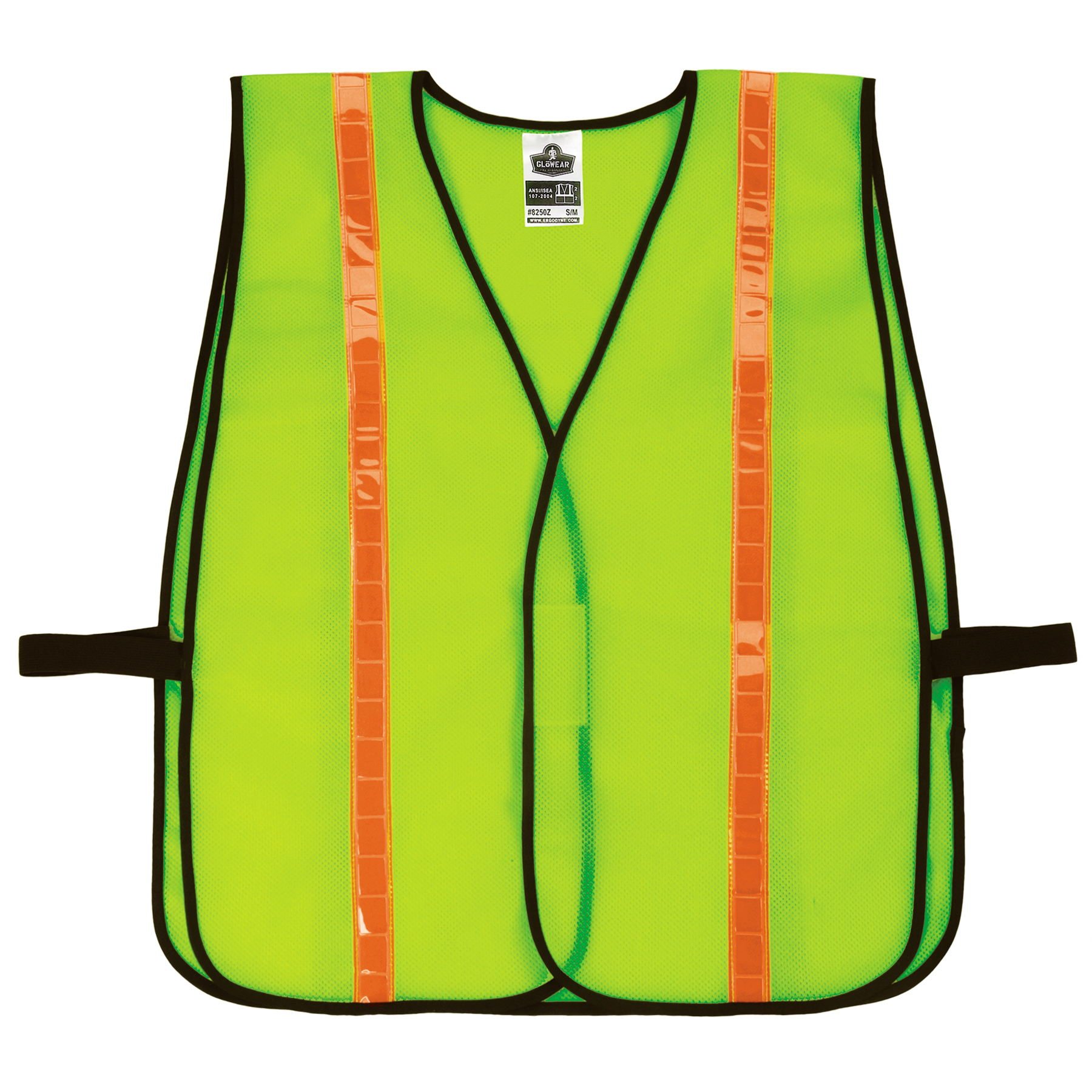 Hi-Vis Work Vest, Gloss, Hook & Loop