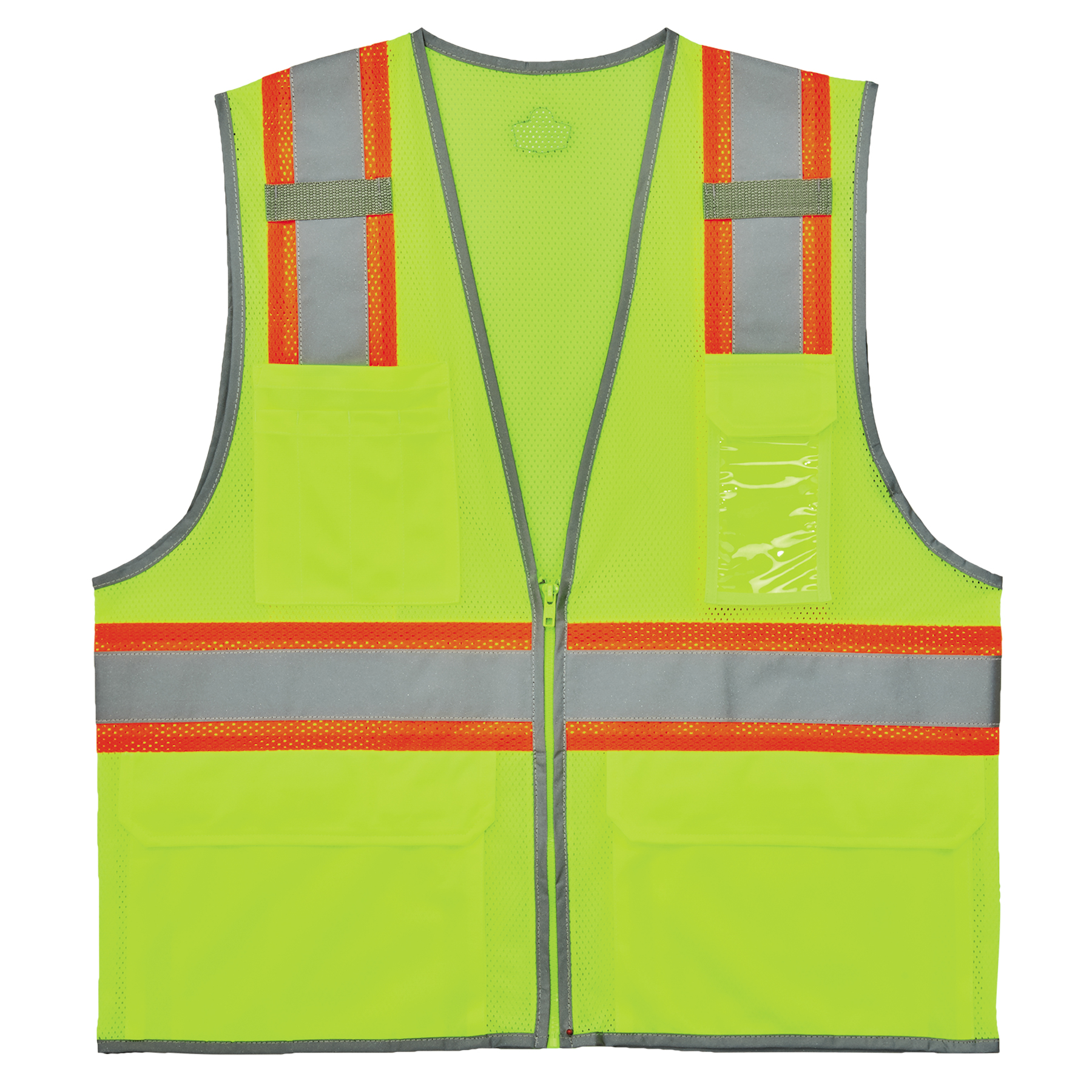 FX Two Tone High Visibility Reflective Gray Safety Vest