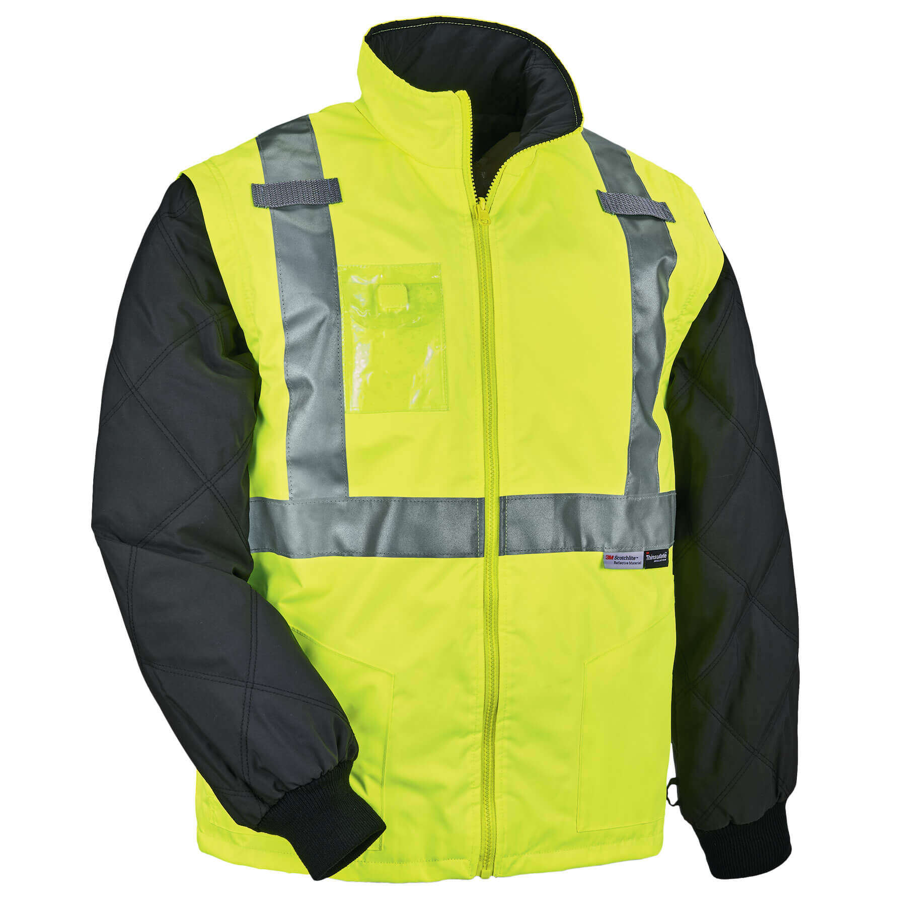 GloWear 8287 Thermal High Visibility Jacket Type R, Class 2, Removable Sleeves Ergodyne