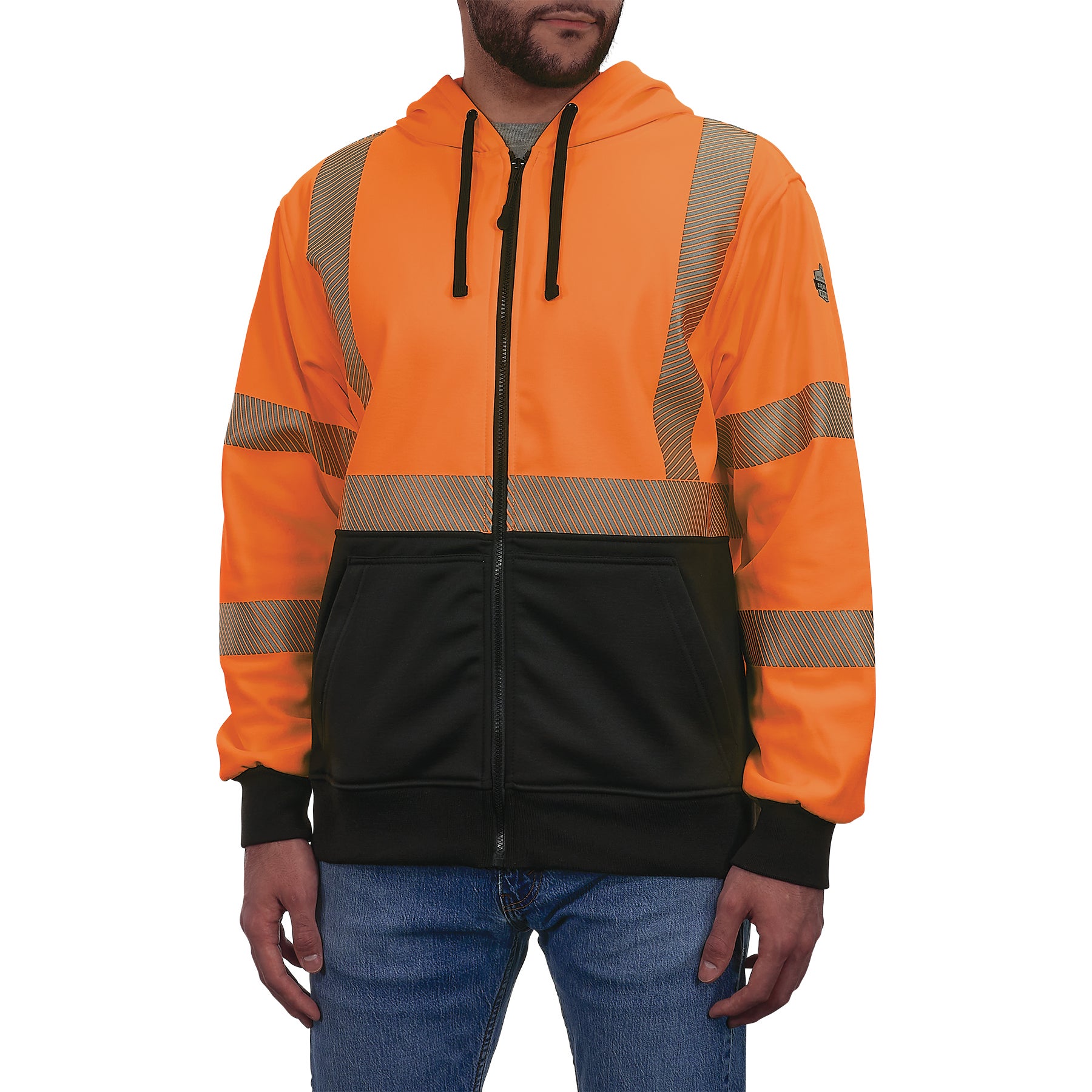Class 3 Hi-Vis Zip-Up Hoodie | Ergodyne