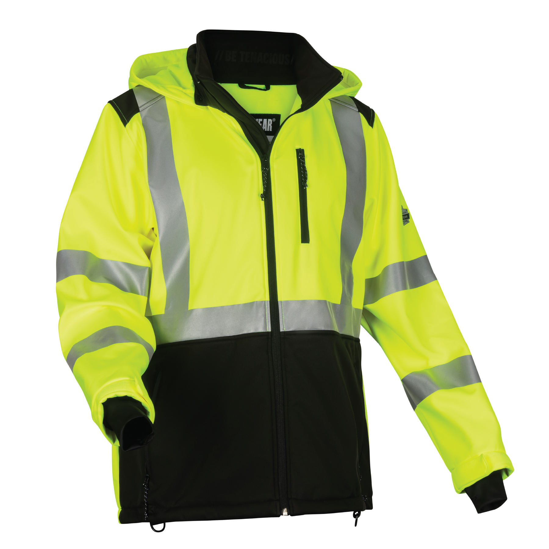 Siggi technical jacket with First Aid reflex bands