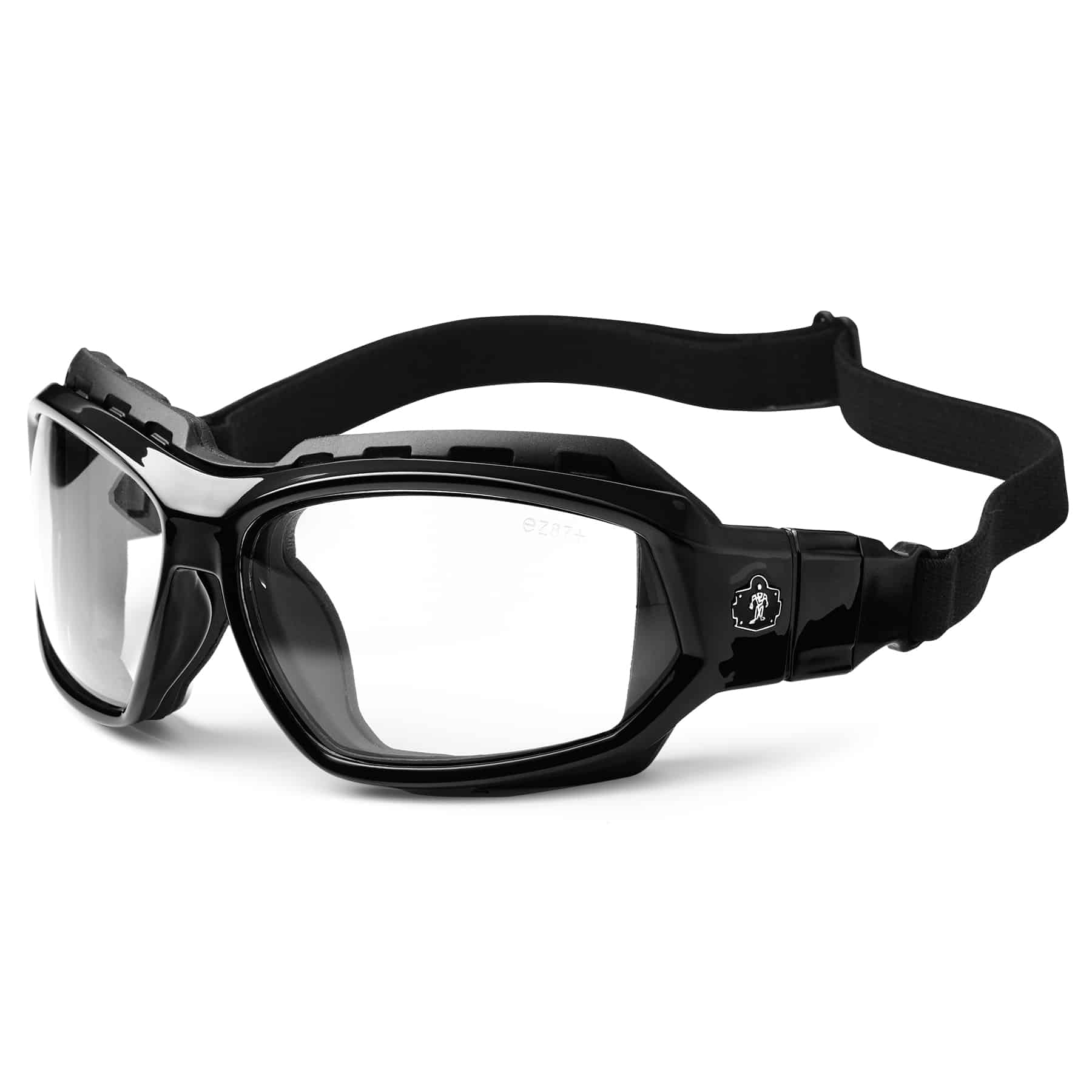Motorcycle Goggles That Fit Over Glasses w/ Strap YellowClear Dark Grey Lens 