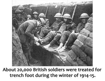 Soldiers with trench foot