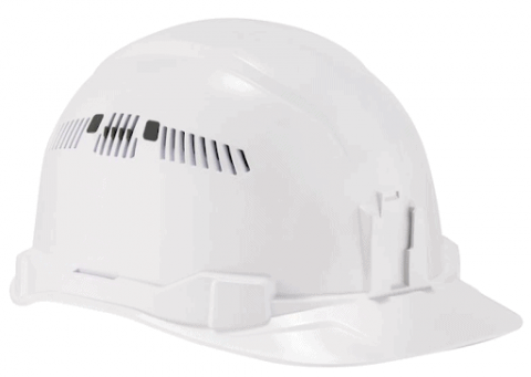 Vented hard hat