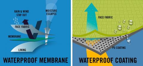 Image describing difference between membrane and coating