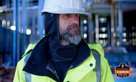 man in winter thermal construction gear with hard hat