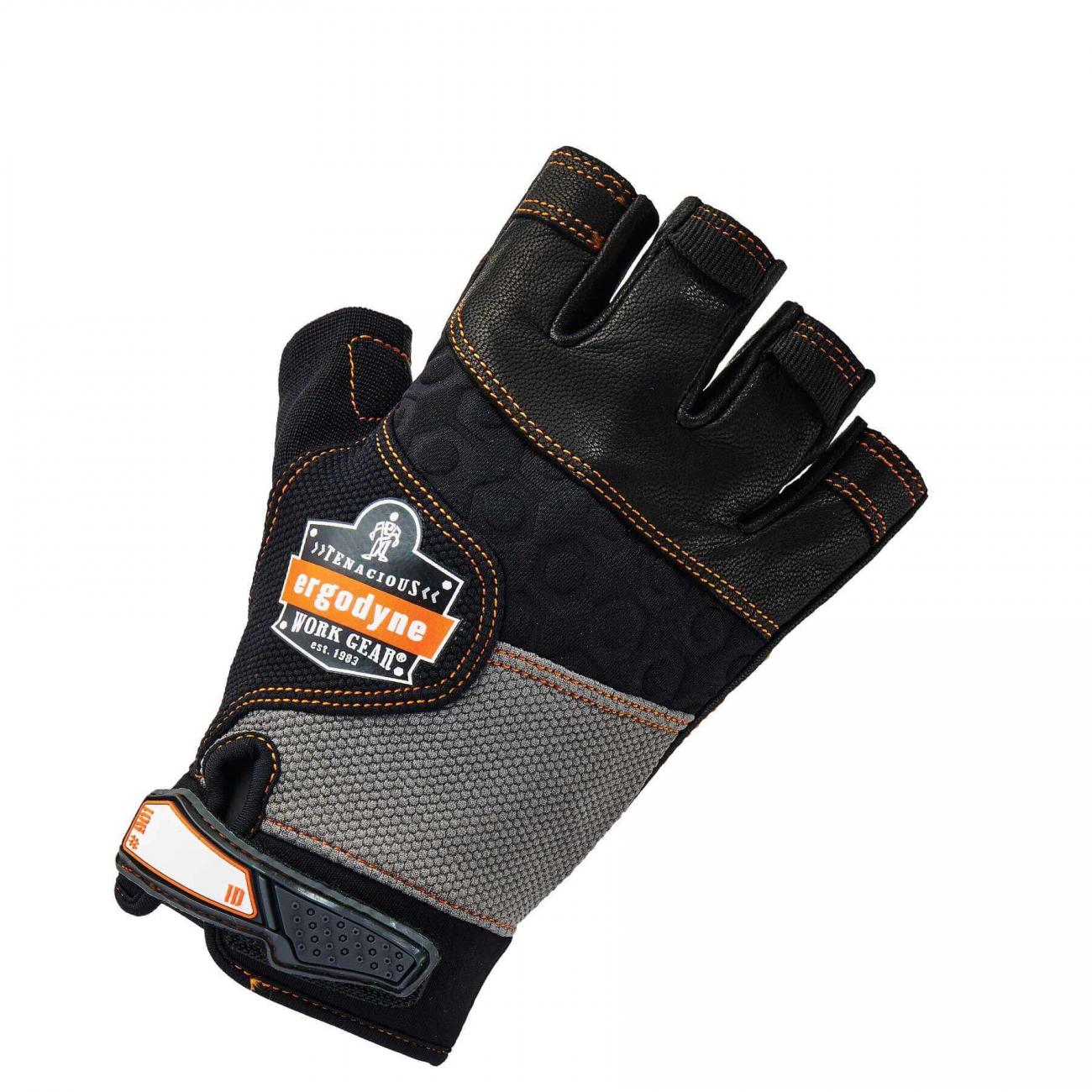 HalfFinger Leather Impact Gloves Ergodyne