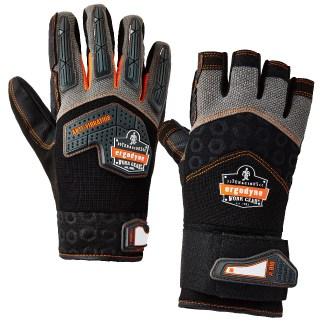two black anti-vibration gloves
