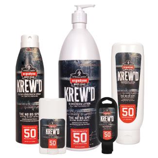 5 bottles of Krew'd sunscreen