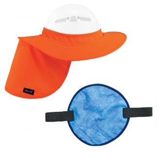 Cooling hard hat accessories