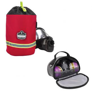 Two Arsenal Respirator Storage Bags