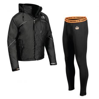 Thermal jacket and base layer pants