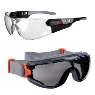 Safety glasses and goggles