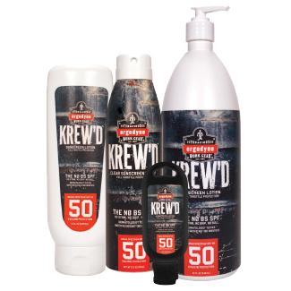 5 bottles of Krew'd sunscreen