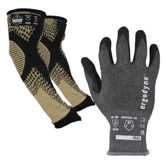 ProFlex 7951 cut-resistant sleeves and ProFlex 7043 cut-resistant glove